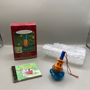 Vntg2000 Hallmark Keepsake Ornament Scuffy the Tugboat with Little Golden Book